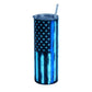 Glow-in-the-Dark Thin Blue Line 20oz Skinny Tumbler