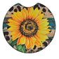 Sunflower Leopard Print 2 Pack Neoprene Car Coaster Set