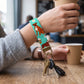 Boxer Dog Coffee Keychain Wristlet
