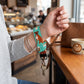 Boxer Dog Coffee Keychain Wristlet