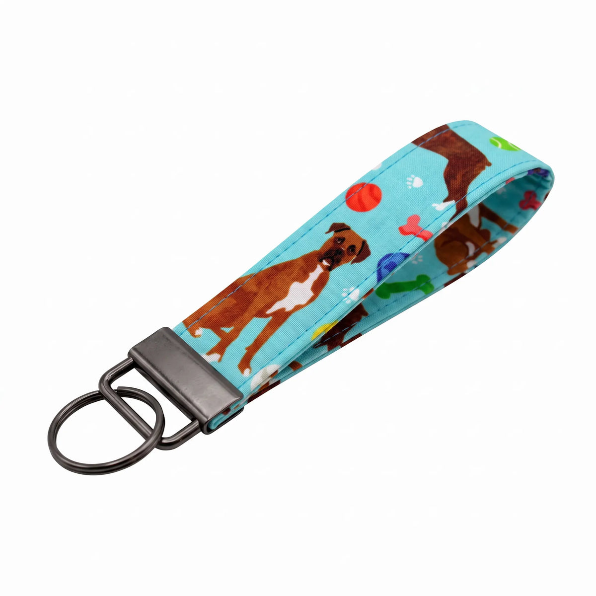Boxer Dog Chew Toys Keychain Wristlet