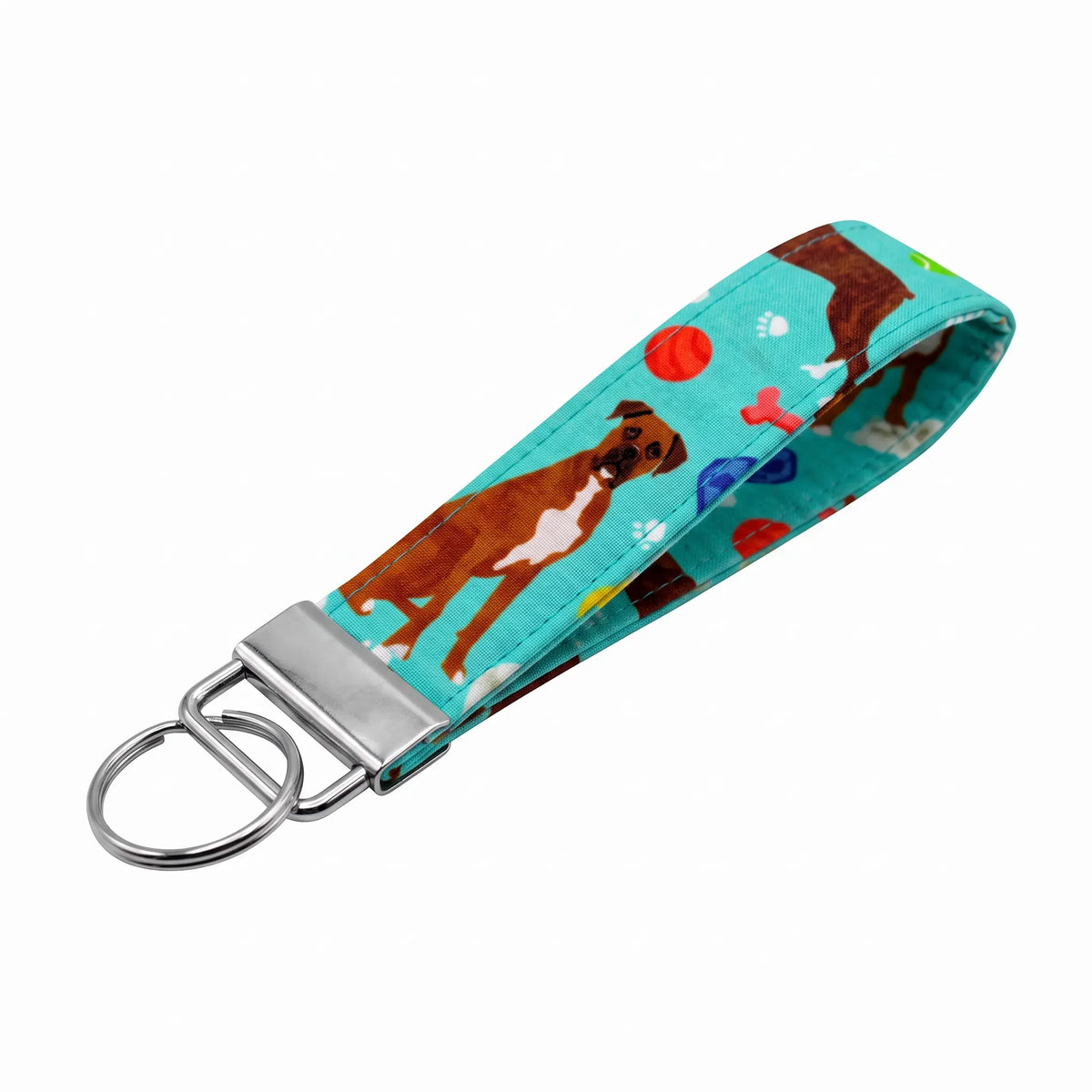 Boxer Dog Chew Toys Keychain Wristlet
