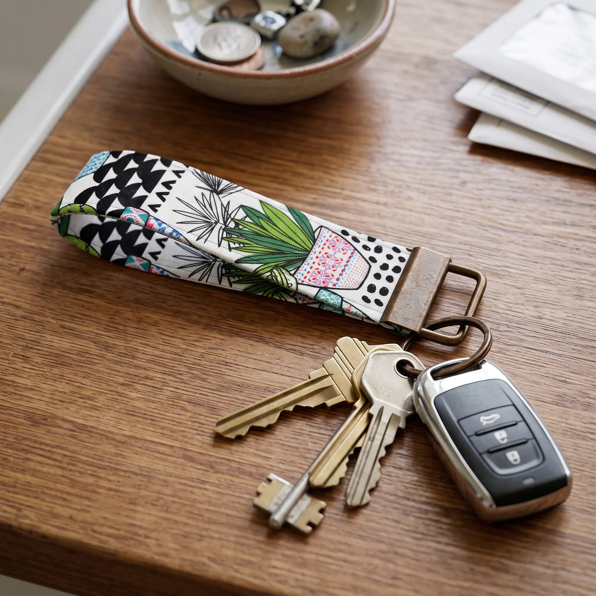 Desert Cactus Keychain Wristlet
