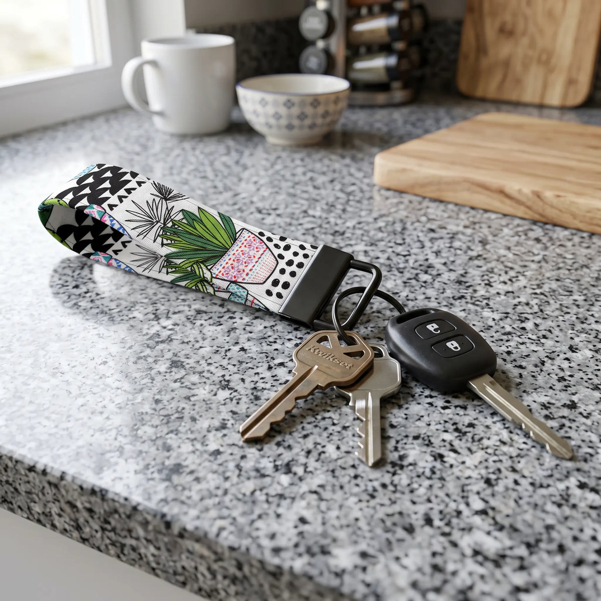Desert Cactus Keychain Wristlet