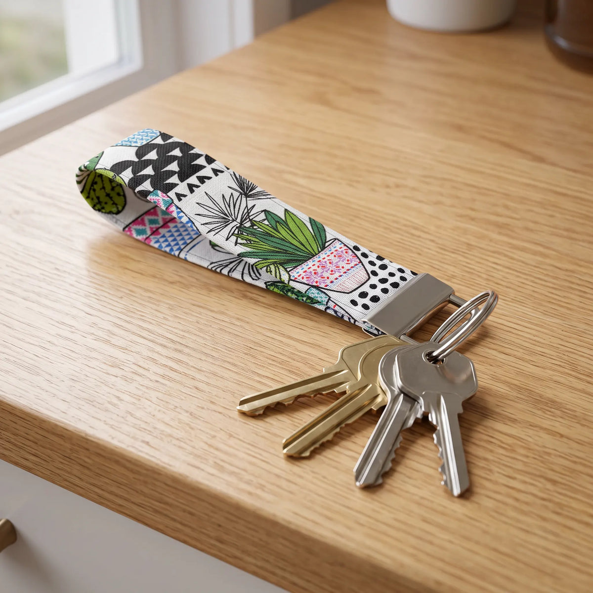Desert Cactus Keychain Wristlet