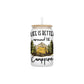 Life Is Better Around The Campfire 16oz Frosted Glass Can