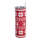 Red Christmas Sweater 20oz Skinny Tumbler