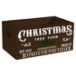 Christmas Tree Farm Brown Design Holiday Wood Mini Crate