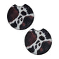 Western Cowhide Print 2 Pack Neoprene Car Coaster Set