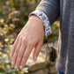 Damask Honeybee Keychain Wristlet