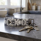 Damask Honeybee Keychain Wristlet