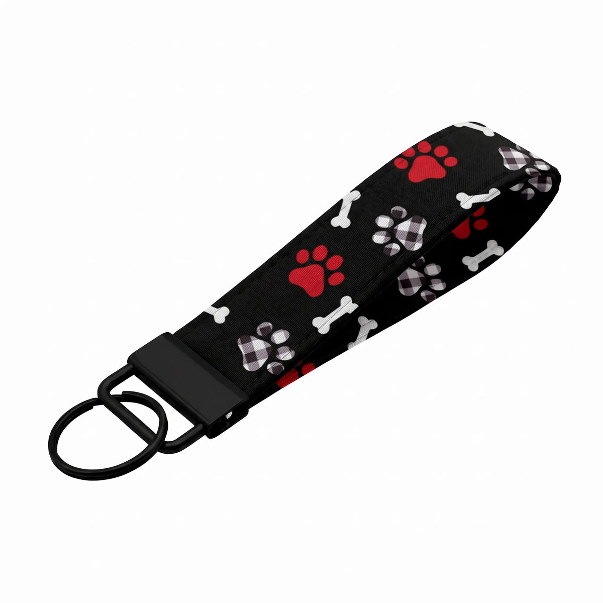 Dog Paw Print Keychain Wristlet