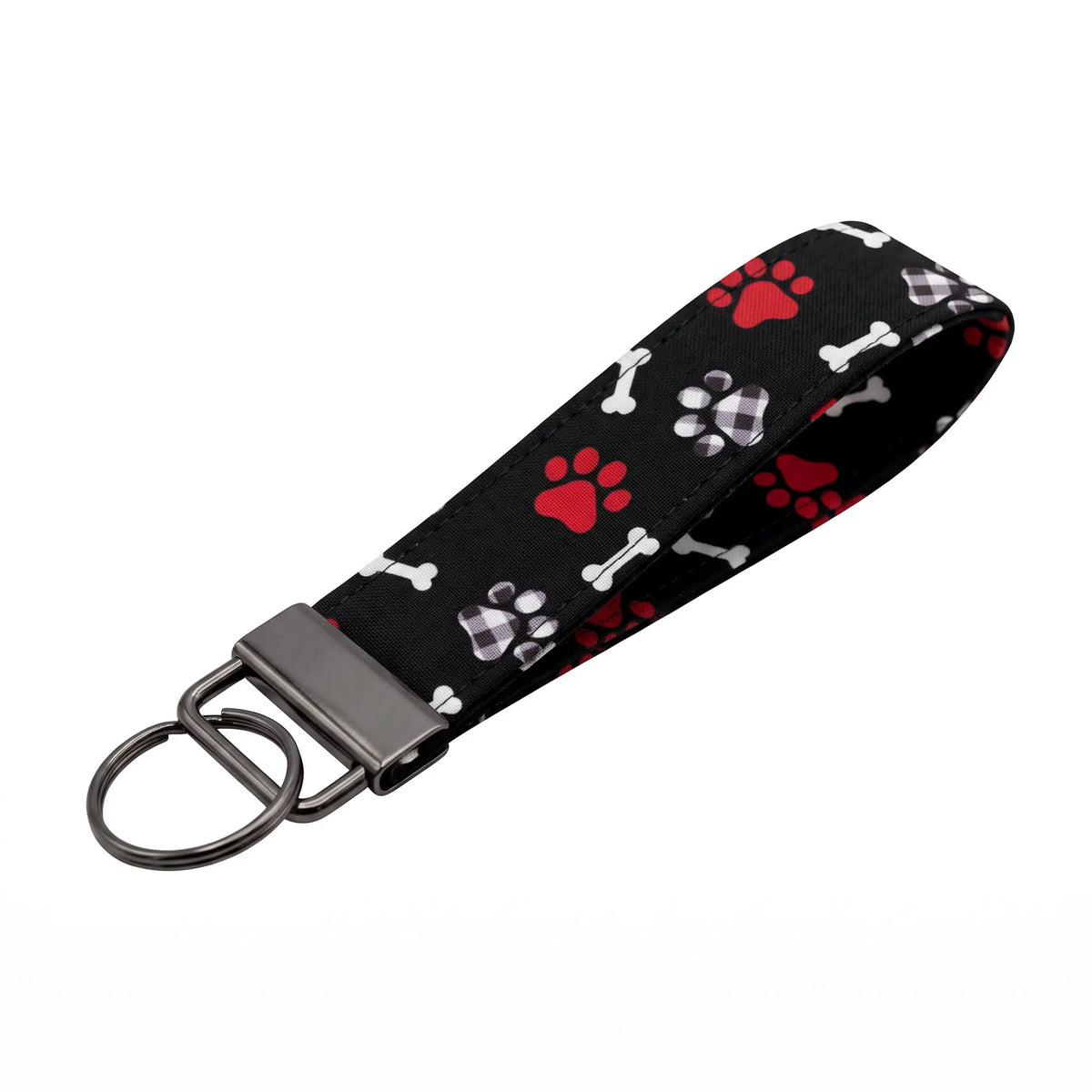 Dog Paw Print Keychain Wristlet