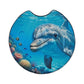 Underwater Dolphin 2 Pack Neoprene Car Coaster Set
