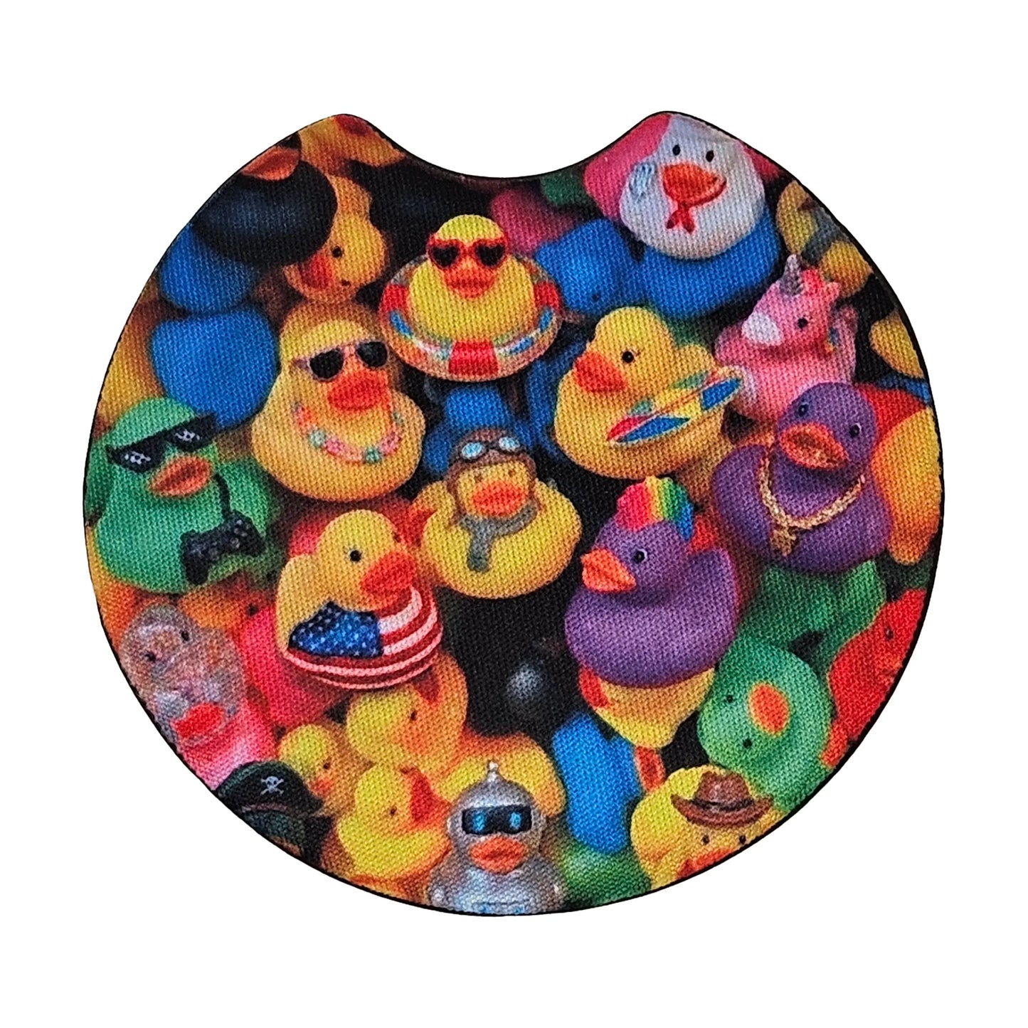 Rubber Ducks 2-Pack Neoprene Car Coaster Set