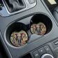 Elephant Hibiscus 2 Pack Neoprene Car Coaster Set