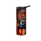 Firefighter Maltese Cross American Flag Sublimation Tumbler
