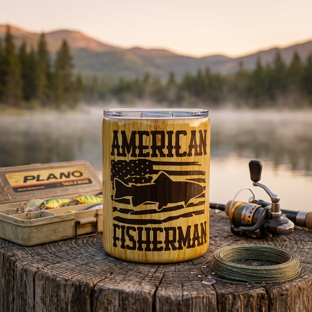 17 oz American Fisherman Epoxy Tumbler