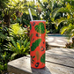 30 oz Coral Tropical Double Glitter Monstera & Palms Peekaboo Epoxy Tumbler