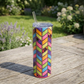 Rainbow Animal Print Tangram Epoxy Tumbler
