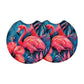 Pink Flamingo Tropical 2 Pack Neoprene Car Coaster Set
