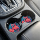 Pink Flamingo Tropical 2 Pack Neoprene Car Coaster Set