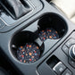 Botanical Floral Explosion 2 Pack Neoprene Car Coaster Set
