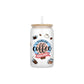 Fueled by Coffee and Sarcasm 16oz Frosted Glass Can Set