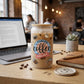 Fueled by Coffee and Sarcasm 16oz Frosted Glass Can Set