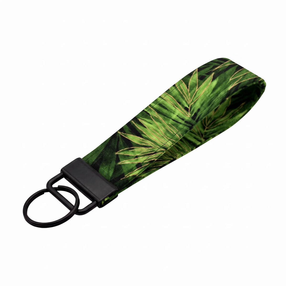Tropical Palm Leaf Keychain Wristlet