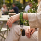 Tropical Palm Leaf Keychain Wristlet
