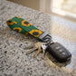 Green Sunflower Keychain Wristlet
