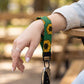 Green Sunflower Keychain Wristlet