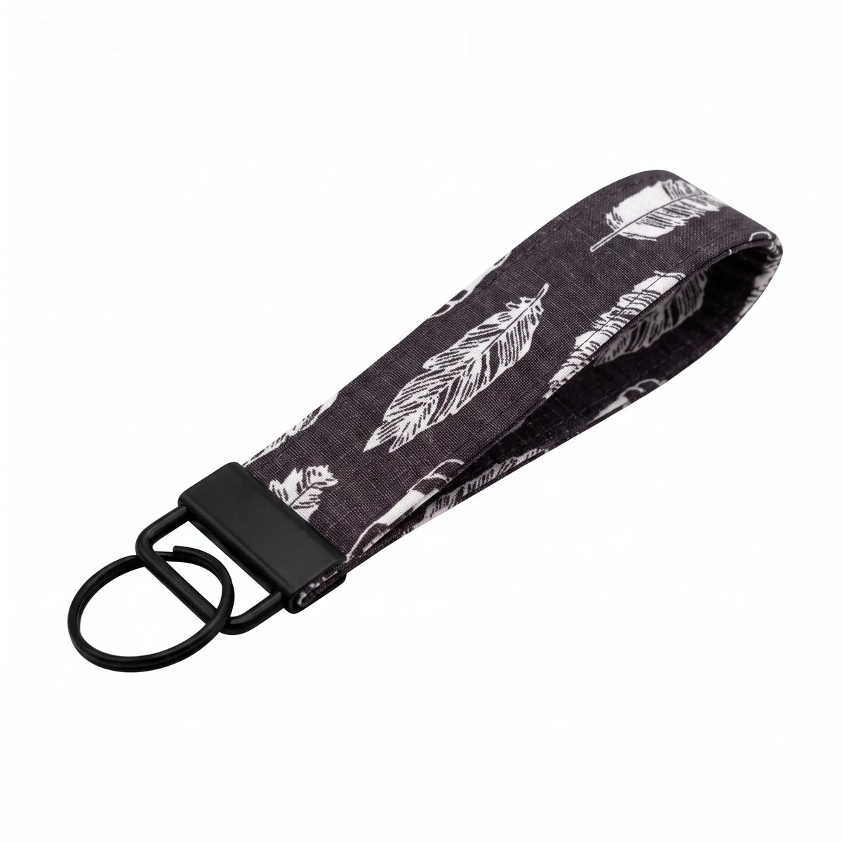 Boho Feather Keychain Wristlet