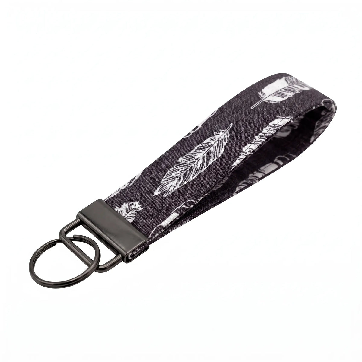 Boho Feather Keychain Wristlet