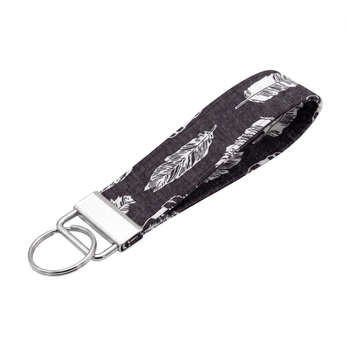 Boho Feather Keychain Wristlet