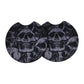 Gothic Grunge Skulls 2-Pack Neoprene Car Coaster Set