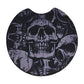 Gothic Grunge Skulls 2-Pack Neoprene Car Coaster Set
