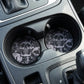 Gothic Grunge Skulls 2-Pack Neoprene Car Coaster Set