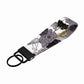 Gray Yellow Floral Keychain Wristlet