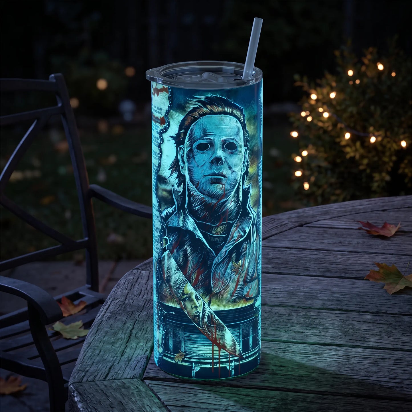 Michael Myers Halloween 20oz Skinny Tumbler