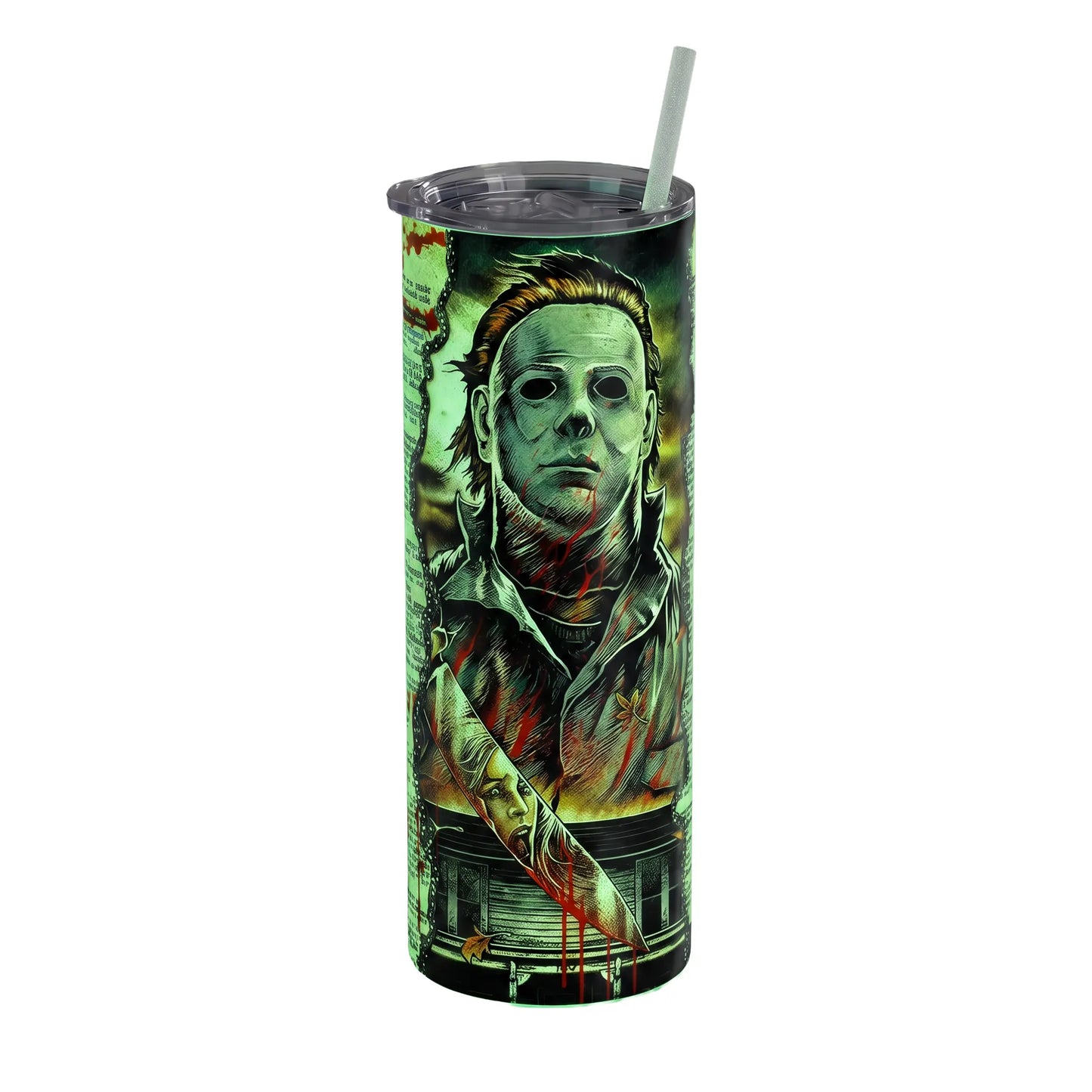 Michael Myers Halloween 20oz Skinny Tumbler