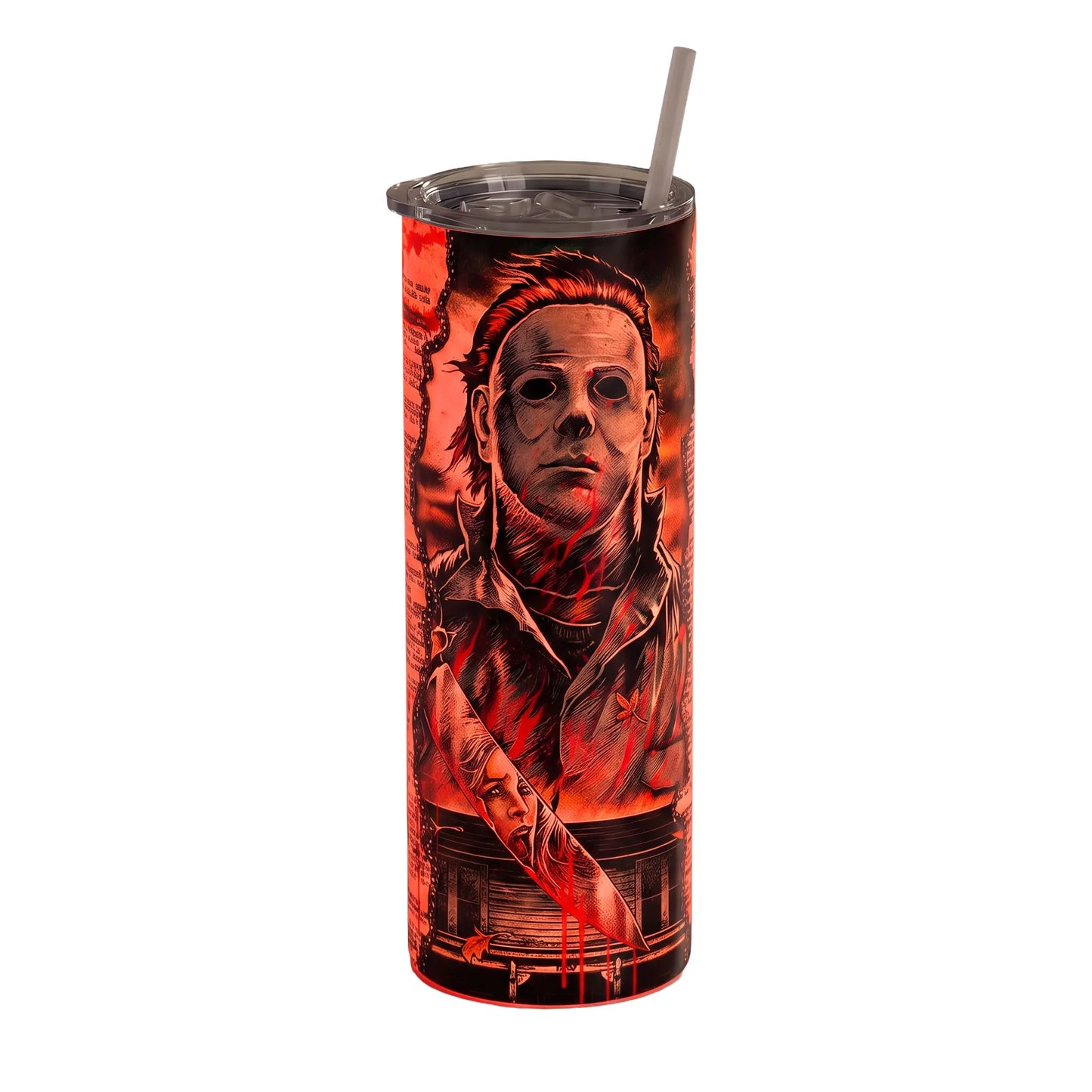 Michael Myers Halloween 20oz Skinny Tumbler