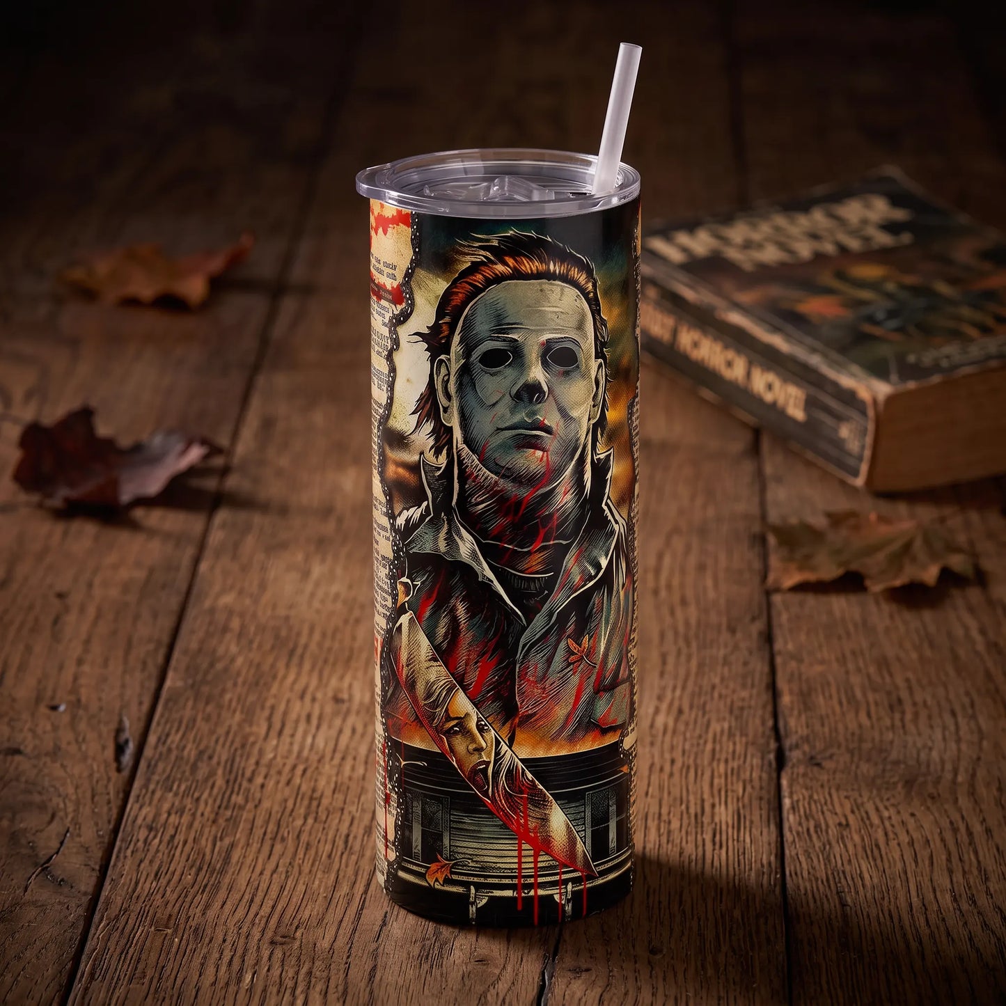 Michael Myers Halloween 20oz Skinny Tumbler