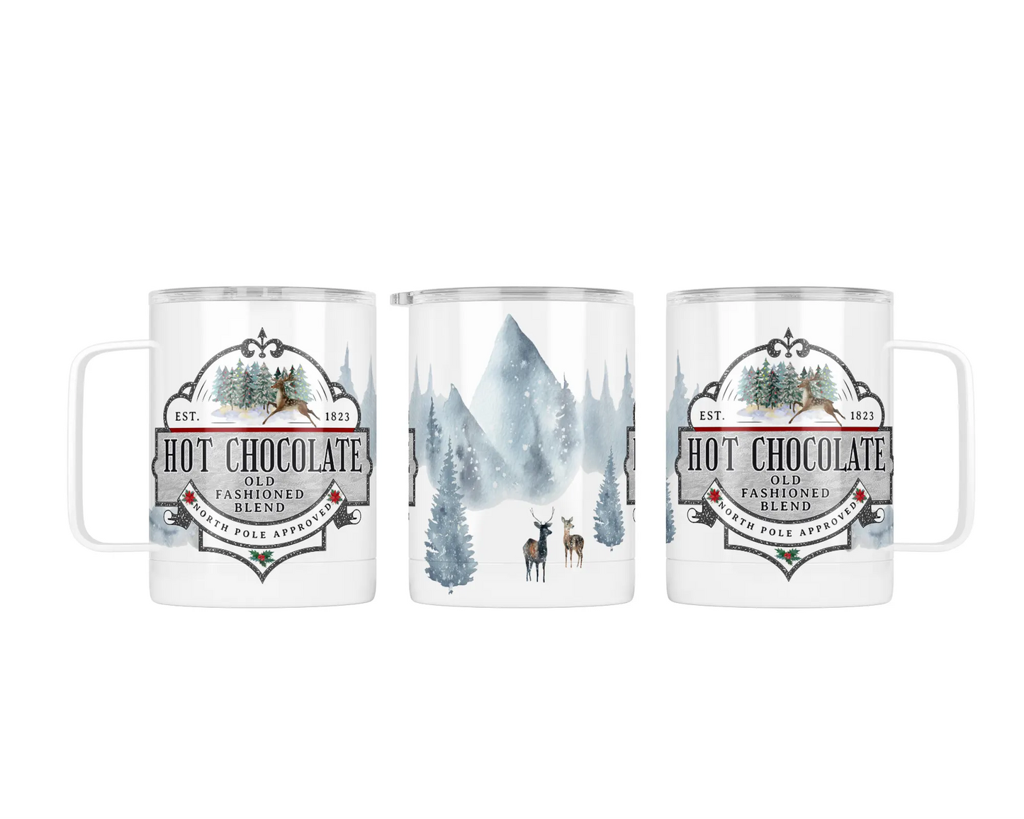 14 oz Hot Chocolate North Pole Approved Travel Mug