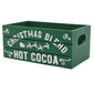 Christmas Blend Hot Cocoa Holiday Wood Mini Crate