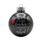Influence of a Good Teacher Apple Pencil Glass Ornament