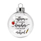 Influence of a Good Teacher Apple Pencil Glass Ornament