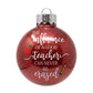 Influence of a Good Teacher Apple Pencil Glass Ornament