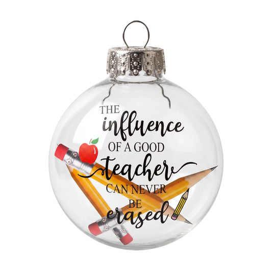 The Influence of a Good Teacher Christmas Ornament with Real Pencils